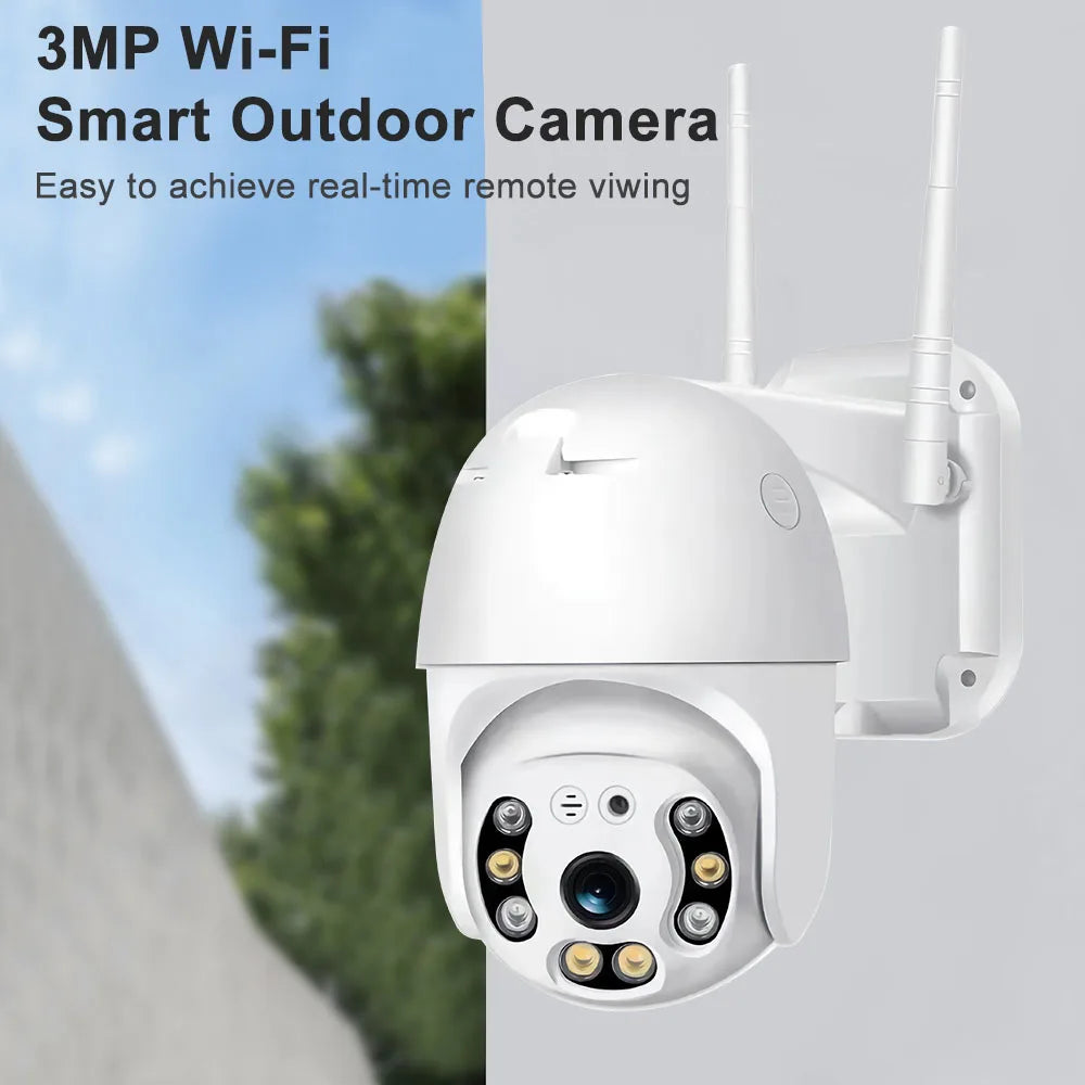 Auto Tracking αμφίδρομη ακουστική αδιάβροχη 3MP Full HD έξυπνη ip PTZ επιτήρηση 2,5 ιντσών wifi κάμερα V380