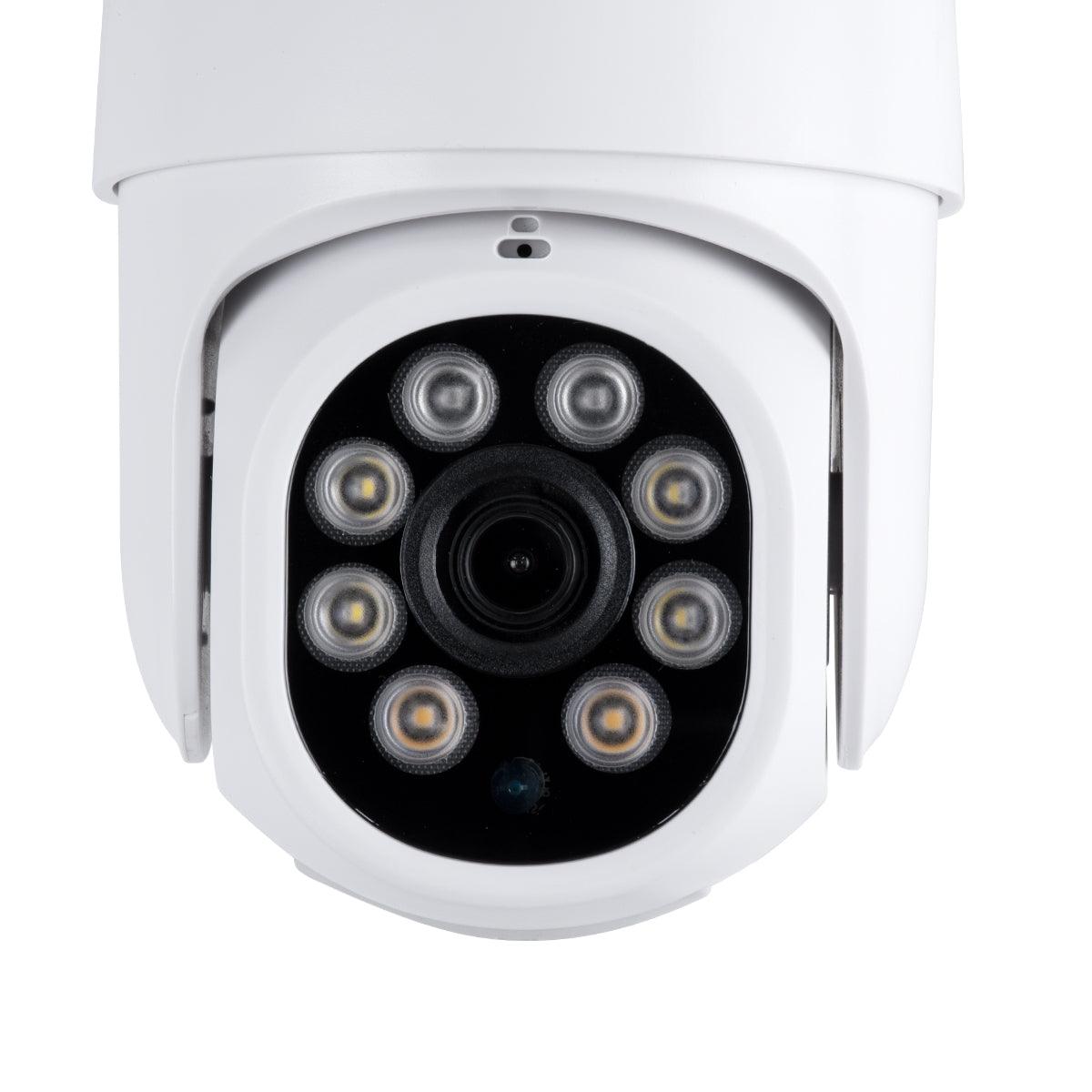 GloboStar® 86040 Ασύρματο Καταγραφικό με 8 x Camera 2MP 1080P WiFi 360° Μοιρών - Αδιάβροχο IP66 - Νυχτερινή Όραση με LED IR - Διπλή Κατέυθυνση Ομιλίας - Ανιχνευτή Κίνησης - Νυχτερινή Λήψη - Λευκό - ledmania.gr