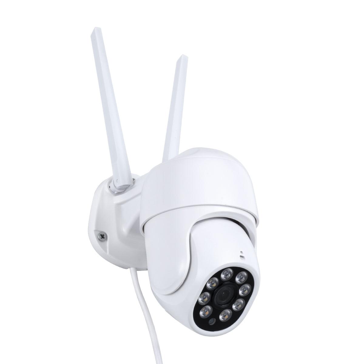 GloboStar® 86042 Ασύρματο Καταγραφικό με Οθόνη - 8 x Camera 2MP 1080P WiFi 360° Μοιρών - Αδιάβροχο IP66 - Νυχτερινή Όραση με LED IR - Διπλή Κατέυθυνση Ομιλίας - Ανιχνευτή Κίνησης - Νυχτερινή Λήψη - Λευκό - ledmania.gr