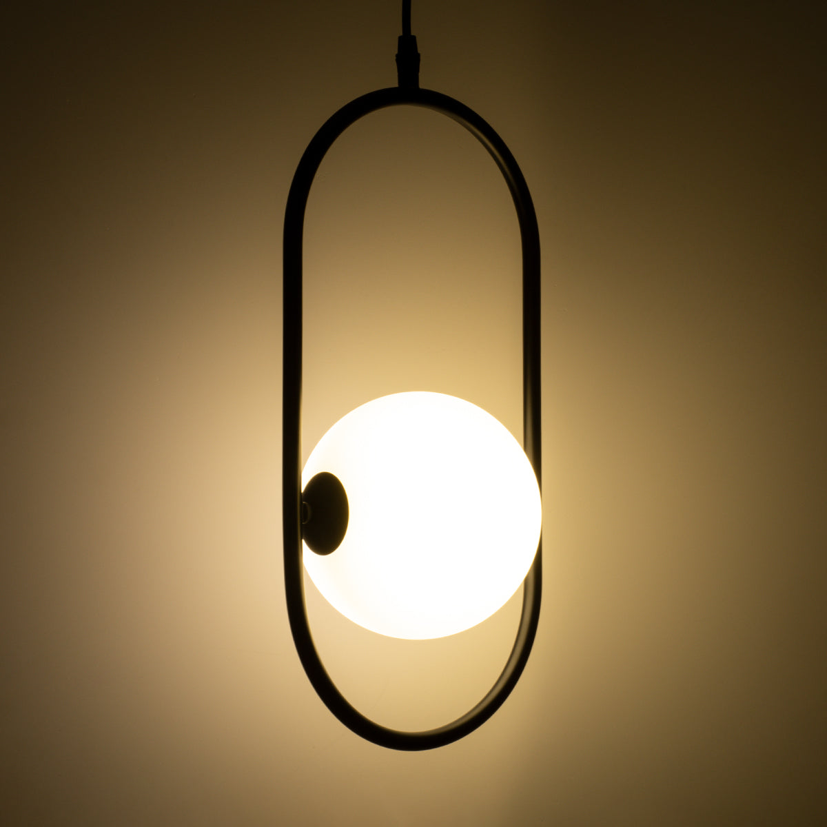 GLOBOSTAR® HAMBURG 00589 Μοντέρνο Κρεμαστό Φωτιστικό Οροφής με Ντουί 1 x G9 AC 220-240V IP20 - Μαύρο & Λευκό - Μ20 x Π15 x Υ40cm - ledmania.gr