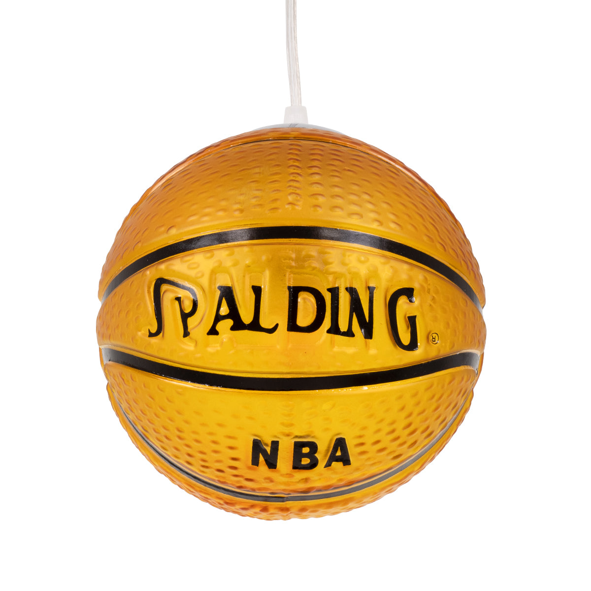 GLOBOSTAR® SPALDING NBA 00645 Παιδικό Κρεμαστό Φωτιστικό Οροφής με Ντουί 1 x E27 AC 220-240V IP20 - Πορτοκαλί & Μαύρο - Μ18 x Π18 x Υ18cm - ledmania.gr