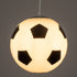 GLOBOSTAR® FOOTBALL 00647 Παιδικό Κρεμαστό Φωτιστικό Οροφής με Ντουί 1 x E27 AC 220-240V IP20 - Λευκό & Μαύρο - Μ25 x Π25 x Υ25cm - ledmania.gr