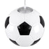 GLOBOSTAR® FOOTBALL 00647 Παιδικό Κρεμαστό Φωτιστικό Οροφής με Ντουί 1 x E27 AC 220-240V IP20 - Λευκό & Μαύρο - Μ25 x Π25 x Υ25cm - ledmania.gr