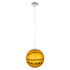 GLOBOSTAR® SPALDING NBA 00649 Παιδικό Κρεμαστό Φωτιστικό Οροφής με Ντουί 1 x E27 AC 220-240V IP20 - Πορτοκαλί & Μαύρο - Μ25 x Π25 x Υ25cm - ledmania.gr
