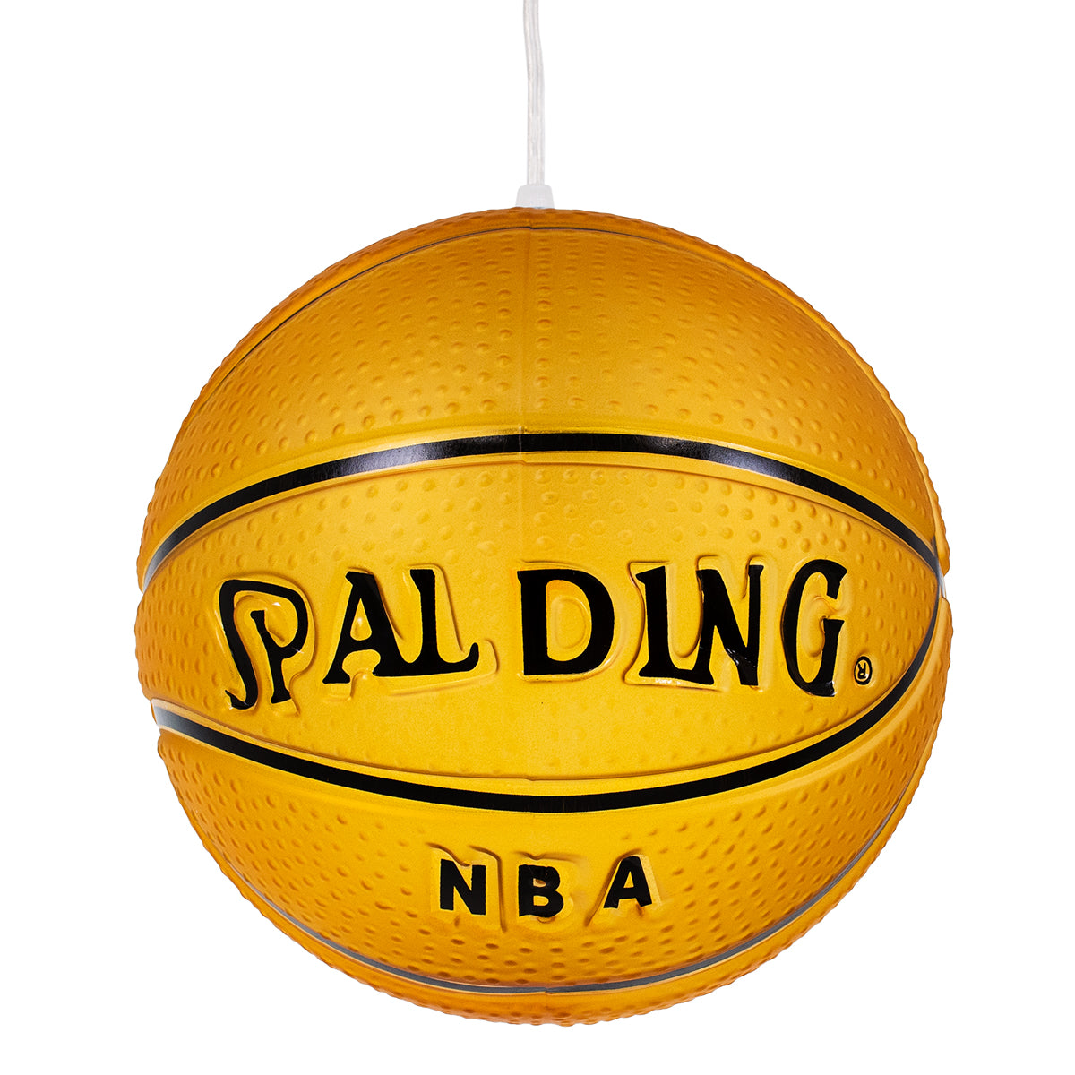 GLOBOSTAR® SPALDING NBA 00649 Παιδικό Κρεμαστό Φωτιστικό Οροφής με Ντουί 1 x E27 AC 220-240V IP20 - Πορτοκαλί & Μαύρο - Μ25 x Π25 x Υ25cm - ledmania.gr