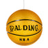 GLOBOSTAR® SPALDING NBA 00649 Παιδικό Κρεμαστό Φωτιστικό Οροφής με Ντουί 1 x E27 AC 220-240V IP20 - Πορτοκαλί & Μαύρο - Μ25 x Π25 x Υ25cm - ledmania.gr
