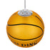 GLOBOSTAR® SPALDING NBA 00649 Παιδικό Κρεμαστό Φωτιστικό Οροφής με Ντουί 1 x E27 AC 220-240V IP20 - Πορτοκαλί & Μαύρο - Μ25 x Π25 x Υ25cm - ledmania.gr