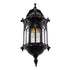 GLOBOSTAR® DARCY 00657 Vintage Φωτιστικό Τοίχου - Απλίκα με Ντουί 1 x E27 AC 220-240V IP20 - Μαύρο - Μ15.5 x Π15.5 x Υ34.5cm - ledmania.gr