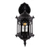 GLOBOSTAR® DARCY 00657 Vintage Φωτιστικό Τοίχου - Απλίκα με Ντουί 1 x E27 AC 220-240V IP20 - Μαύρο - Μ15.5 x Π15.5 x Υ34.5cm - ledmania.gr