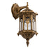GLOBOSTAR® DARCY 00658 Vintage Φωτιστικό Τοίχου - Απλίκα με Ντουί 1 x E27 AC 220-240V IP20 - Μπρούτζινο Εφέ Σκουριάς - Μ15.5 x Π15.5 x Υ34.5cm - ledmania.gr