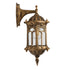 GLOBOSTAR® DARCY 00658 Vintage Φωτιστικό Τοίχου - Απλίκα με Ντουί 1 x E27 AC 220-240V IP20 - Μπρούτζινο Εφέ Σκουριάς - Μ15.5 x Π15.5 x Υ34.5cm - ledmania.gr