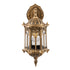 GLOBOSTAR® DARCY 00658 Vintage Φωτιστικό Τοίχου - Απλίκα με Ντουί 1 x E27 AC 220-240V IP20 - Μπρούτζινο Εφέ Σκουριάς - Μ15.5 x Π15.5 x Υ34.5cm - ledmania.gr