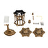 GLOBOSTAR® DARCY 00658 Vintage Φωτιστικό Τοίχου - Απλίκα με Ντουί 1 x E27 AC 220-240V IP20 - Μπρούτζινο Εφέ Σκουριάς - Μ15.5 x Π15.5 x Υ34.5cm - ledmania.gr