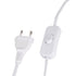 GloboStar® MOUSE 00679 Μοντέρνο Επιτραπέζιο Φωτιστικό Πορτατίφ Λαμπατέρ Μονόφωτο με Ντουί 1 x E12 AC 230V Λευκό Πλαστικό Μ12 x Π4 x Υ10cm - ledmania.gr