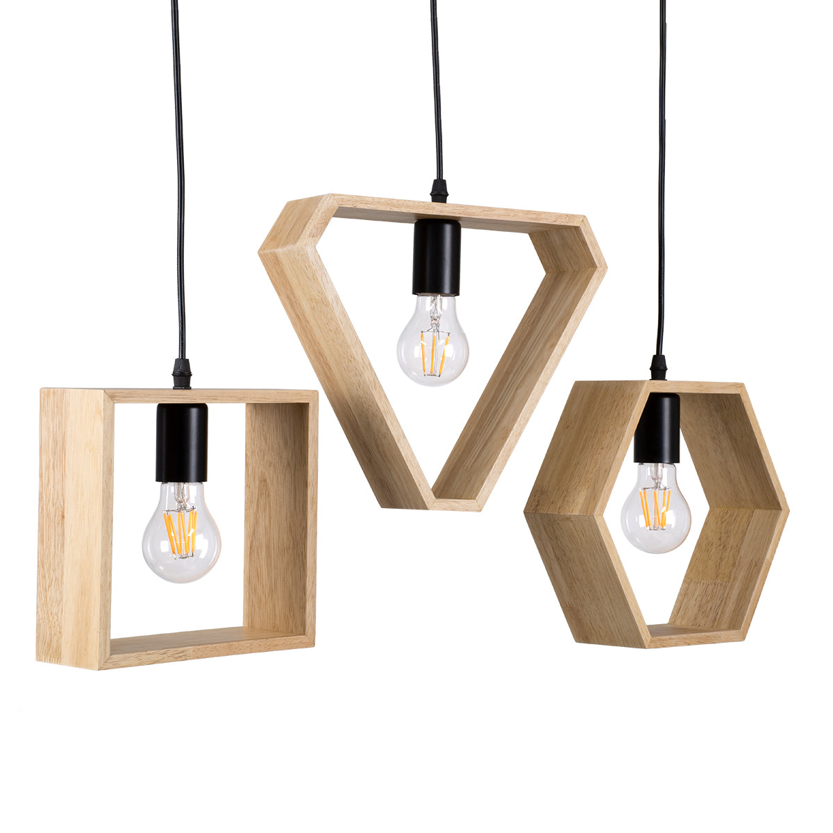 GLOBOSTAR® ELISE 00682 Μοντέρνο Κρεμαστό Φωτιστικό Οροφής με Ντουί 3 x E27 AC 220-240V IP20 - Μπεζ & Μαύρο - Μ76 x Π8 x Υ25cm - ledmania.gr