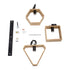 GLOBOSTAR® ELISE 00682 Μοντέρνο Κρεμαστό Φωτιστικό Οροφής με Ντουί 3 x E27 AC 220-240V IP20 - Μπεζ & Μαύρο - Μ76 x Π8 x Υ25cm - ledmania.gr