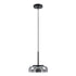 GloboStar® CHARLOTTE 00743 Μοντέρνο Κρεμαστό Φωτιστικό Καμπάνα CREE LED 5W 500lm 180° AC 85-265V IP20 Θερμό Λευκό 2700K Ασημί Γυαλί με Μαύρο Μέταλλο Μ23 x Π23 x Υ23cm - 2 Xρόνια Εγγύηση - ledmania.gr