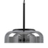 GloboStar® CHARLOTTE 00743 Μοντέρνο Κρεμαστό Φωτιστικό Καμπάνα CREE LED 5W 500lm 180° AC 85-265V IP20 Θερμό Λευκό 2700K Ασημί Γυαλί με Μαύρο Μέταλλο Μ23 x Π23 x Υ23cm - 2 Xρόνια Εγγύηση - ledmania.gr