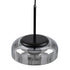 GloboStar® CHARLOTTE 00743 Μοντέρνο Κρεμαστό Φωτιστικό Καμπάνα CREE LED 5W 500lm 180° AC 85-265V IP20 Θερμό Λευκό 2700K Ασημί Γυαλί με Μαύρο Μέταλλο Μ23 x Π23 x Υ23cm - 2 Xρόνια Εγγύηση - ledmania.gr