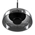 GloboStar® CHARLOTTE 00743 Μοντέρνο Κρεμαστό Φωτιστικό Καμπάνα CREE LED 5W 500lm 180° AC 85-265V IP20 Θερμό Λευκό 2700K Ασημί Γυαλί με Μαύρο Μέταλλο Μ23 x Π23 x Υ23cm - 2 Xρόνια Εγγύηση - ledmania.gr