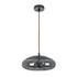 GLOBOSTAR® AXTON 00751 Μοντέρνο Κρεμαστό Φωτιστικό Οροφής LED 5W 500lm 180° AC 220-240V IP20 Θερμό Λευκό 2700K - Sanan SMD Chip - Μαύρο Φιμέ - Μ30 x Π30 x Υ15cm - 2 Xρόνια Εγγύηση - ledmania.gr