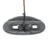 GLOBOSTAR® AXTON 00751 Μοντέρνο Κρεμαστό Φωτιστικό Οροφής LED 5W 500lm 180° AC 220-240V IP20 Θερμό Λευκό 2700K - Sanan SMD Chip - Μαύρο Φιμέ - Μ30 x Π30 x Υ15cm - 2 Xρόνια Εγγύηση - ledmania.gr