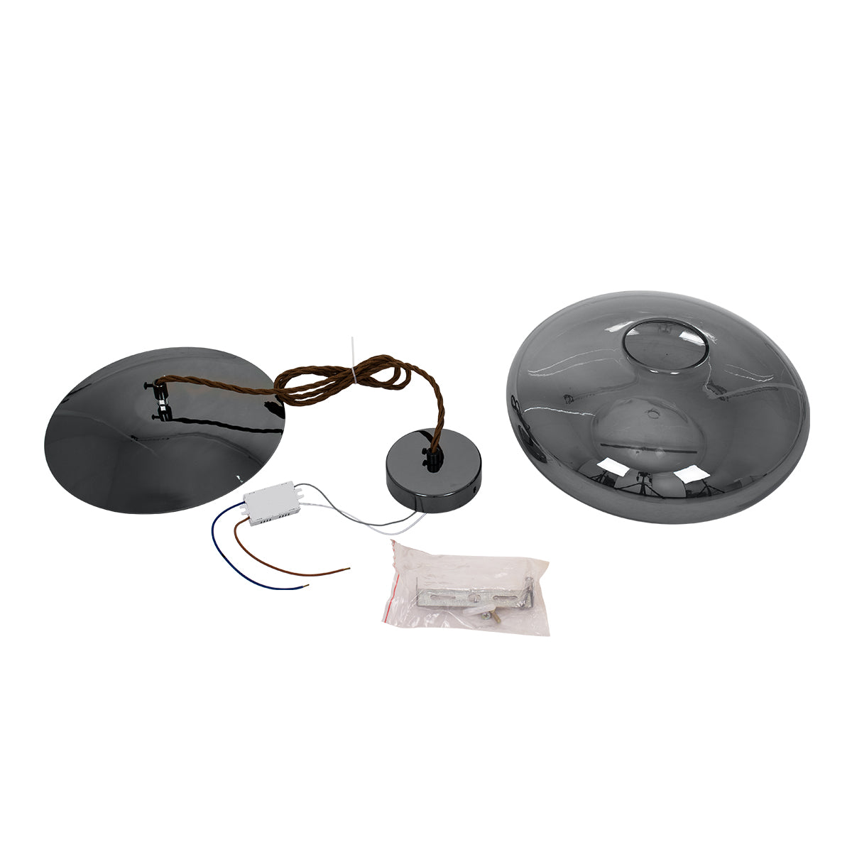GLOBOSTAR® AXTON 00751 Μοντέρνο Κρεμαστό Φωτιστικό Οροφής LED 5W 500lm 180° AC 220-240V IP20 Θερμό Λευκό 2700K - Sanan SMD Chip - Μαύρο Φιμέ - Μ30 x Π30 x Υ15cm - 2 Xρόνια Εγγύηση - ledmania.gr