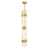 GloboStar® ZANE 00786 Μοντέρνο Φωτιστικό Οροφής Πολύφωτο Χρυσό Μεταλλικό Ράγα Φ70 x Y100cm - ledmania.gr