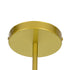 GloboStar® ZANE 00786 Μοντέρνο Φωτιστικό Οροφής Πολύφωτο Χρυσό Μεταλλικό Ράγα Φ70 x Y100cm - ledmania.gr