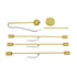 GloboStar® ZANE 00786 Μοντέρνο Φωτιστικό Οροφής Πολύφωτο Χρυσό Μεταλλικό Ράγα Φ70 x Y100cm - ledmania.gr
