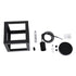 GLOBOSTAR® CUBE 00801 Μοντέρνο Κρεμαστό Φωτιστικό Οροφής με Ντουί 1 x E27 AC 220-240V IP20 - Μαύρο - Μ25 x Π25 x Υ25cm - ledmania.gr