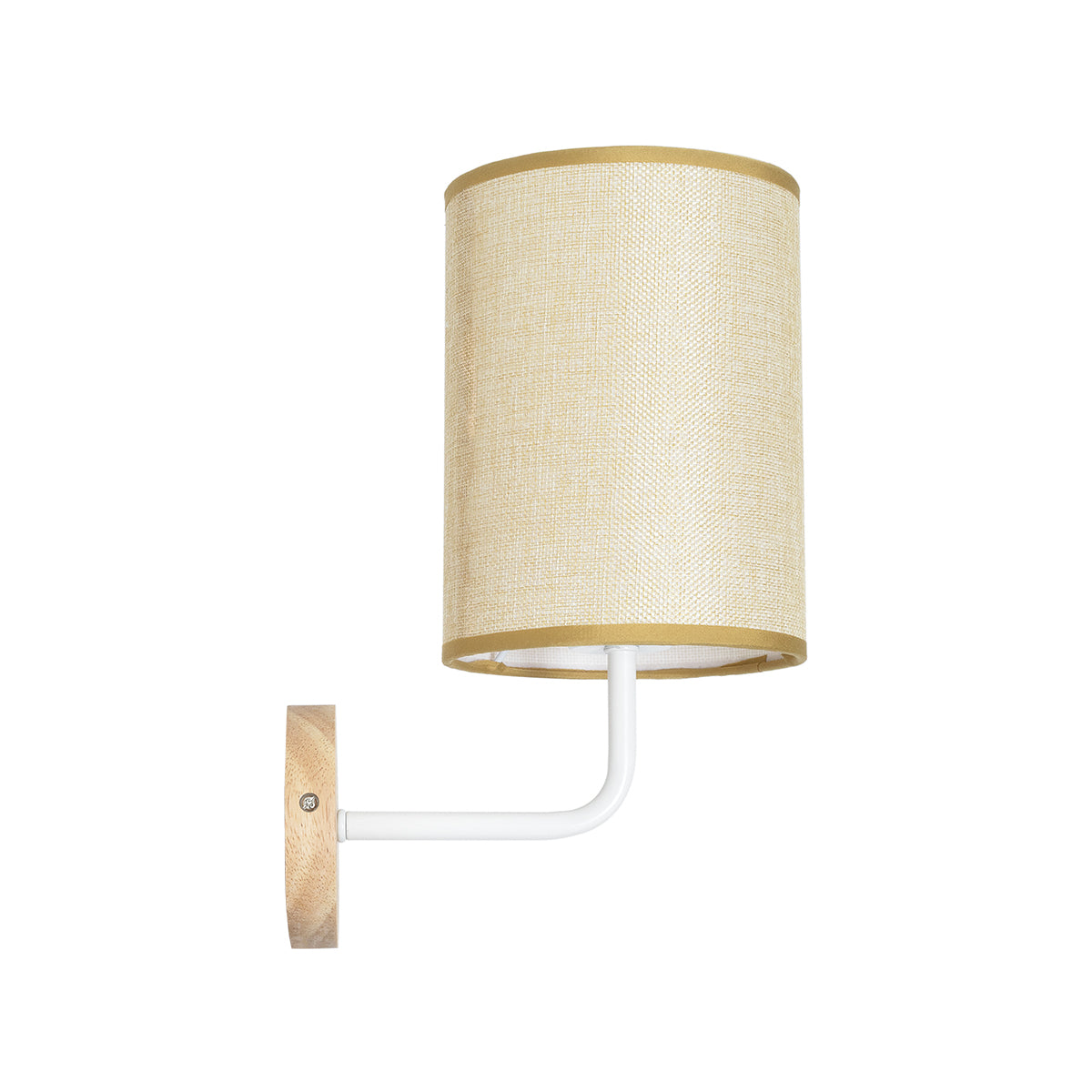 GLOBOSTAR® OASIS 00884 Μοντέρνο Φωτιστικό Τοίχου - Απλίκα με Ντουί 1 x E27 AC 220-240V IP20 - Λευκό & Μπεζ - Μ15 x Π20 x Υ35cm - ledmania.gr