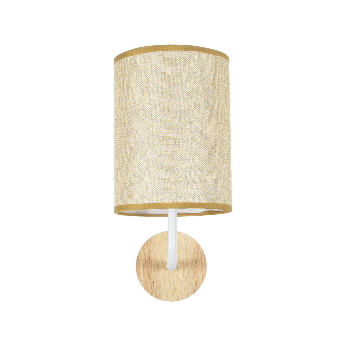 GLOBOSTAR® OASIS 00884 Μοντέρνο Φωτιστικό Τοίχου - Απλίκα με Ντουί 1 x E27 AC 220-240V IP20 - Λευκό & Μπεζ - Μ15 x Π20 x Υ35cm - ledmania.gr