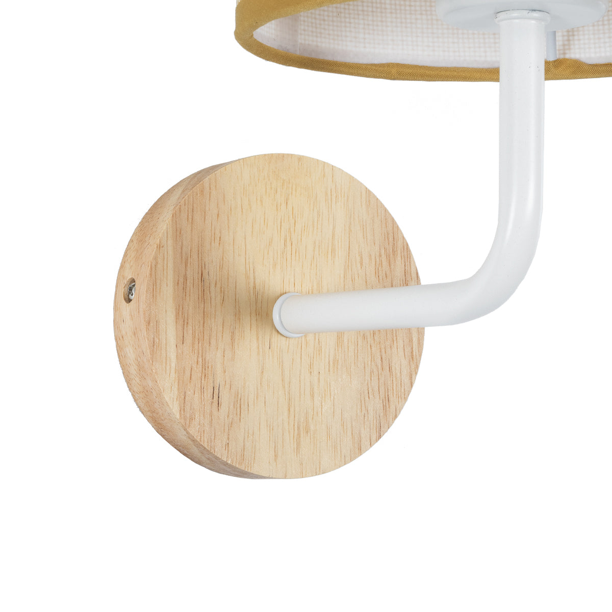 GLOBOSTAR® OASIS 00884 Μοντέρνο Φωτιστικό Τοίχου - Απλίκα με Ντουί 1 x E27 AC 220-240V IP20 - Λευκό & Μπεζ - Μ15 x Π20 x Υ35cm - ledmania.gr