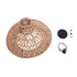 GloboStar® JENSON 00910 Boho Κρεμαστό Φωτιστικό Πλέγμα Μονόφωτο 1 x E27 IP20 Μπεζ Σχοινί Μ38 x Π38 x Υ24cm - ledmania.gr