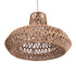 GloboStar® JENSON 00910 Boho Κρεμαστό Φωτιστικό Πλέγμα Μονόφωτο 1 x E27 IP20 Μπεζ Σχοινί Μ38 x Π38 x Υ24cm - ledmania.gr