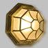 GLOBOSTAR® RUBY 00914 Vintage Φωτιστικό Οροφής με Ντουί 1 x E27 AC 220-240V IP20 - Μπρούτζινο Εφέ Σκουριάς - Μ27 x Π27 x Υ12cm - ledmania.gr