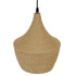 GloboStar® SHANGHAI ROPE 00916 Μοντέρνο Κρεμαστό Φωτιστικό Οροφής Μονόφωτο 1 x E27 με Μπεζ Σχοινί Καμπάνα Φ24 x Υ30cm - ledmania.gr