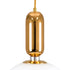 GLOBOSTAR® MAVERICK 00940 Μοντέρνο Κρεμαστό Φωτιστικό Οροφής με Ντουί 1 x E27 AC 220-240V IP20 - Χρυσό & Λευκό - Μ30 x Π30 x Υ48cm - ledmania.gr