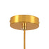 GLOBOSTAR® MAVERICK 00940 Μοντέρνο Κρεμαστό Φωτιστικό Οροφής με Ντουί 1 x E27 AC 220-240V IP20 - Χρυσό & Λευκό - Μ30 x Π30 x Υ48cm - ledmania.gr
