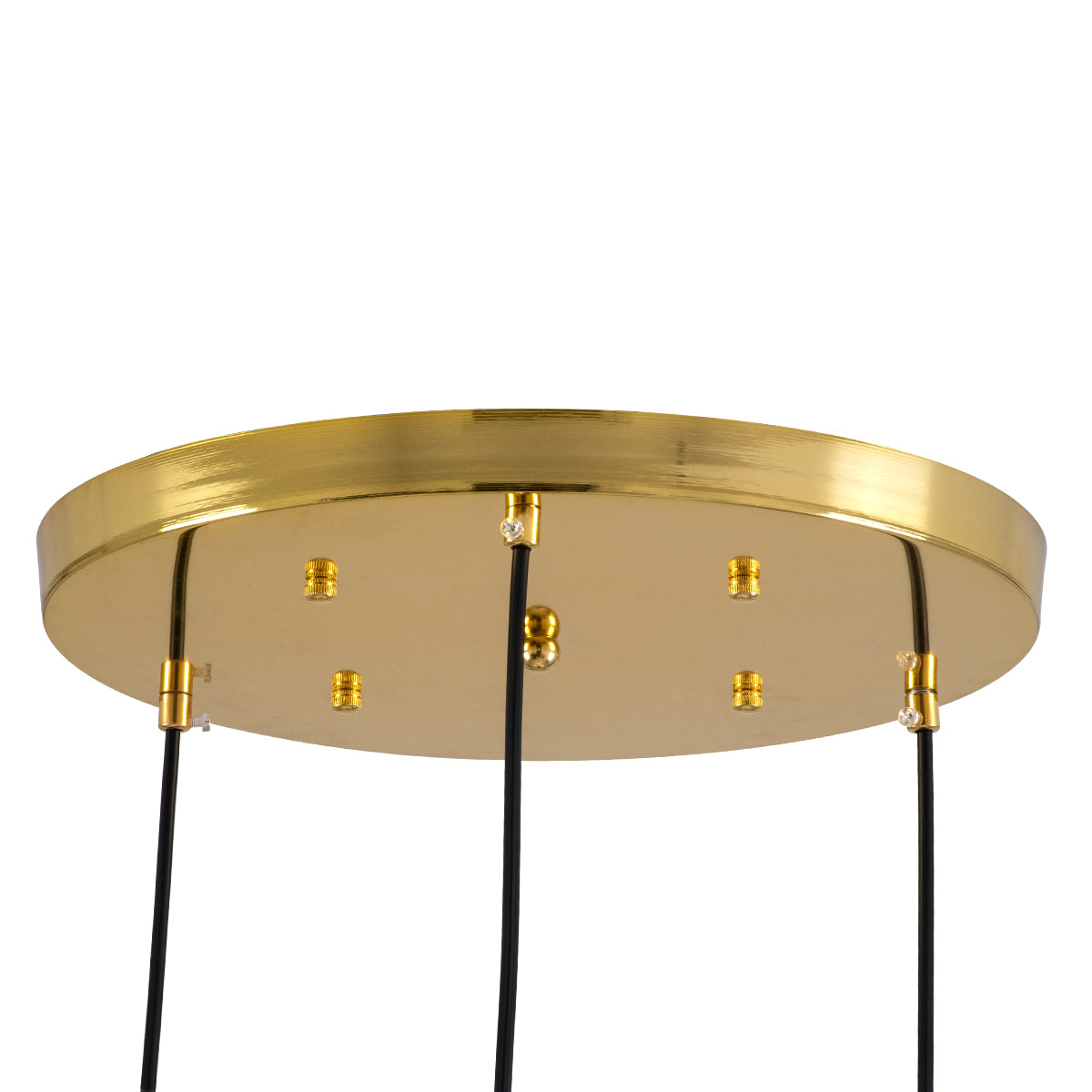 GLOBOSTAR® MONROE 00953 Μοντέρνο Κρεμαστό Φωτιστικό Οροφής με Ντουί 3 x E27 AC 220-240V IP20 - Χρυσό & Λευκό - Μ60 x Π60 x Υ50cm - ledmania.gr