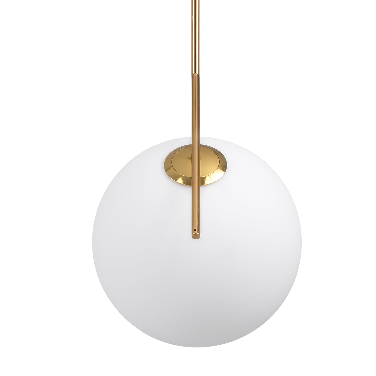 GLOBOSTAR® MONROE 00956 Μοντέρνο Κρεμαστό Φωτιστικό Οροφής με Ντουί 1 x E27 AC 220-240V IP20 - Χρυσό & Λευκό - Μ30 x Π30 x Υ75cm - ledmania.gr