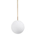 GLOBOSTAR® MONROE 00956 Μοντέρνο Κρεμαστό Φωτιστικό Οροφής με Ντουί 1 x E27 AC 220-240V IP20 - Χρυσό & Λευκό - Μ30 x Π30 x Υ75cm - ledmania.gr