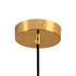 GLOBOSTAR® MONROE 00956 Μοντέρνο Κρεμαστό Φωτιστικό Οροφής με Ντουί 1 x E27 AC 220-240V IP20 - Χρυσό & Λευκό - Μ30 x Π30 x Υ75cm - ledmania.gr