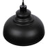 GloboStar® ANDY 01000 Μοντέρνο Κρεμαστό Φωτιστικό Καμπάνα Μονόφωτο 1 x E27 IP20 Μαύρο & Χρυσό Μέταλλο - Μ35 x Π35 x Y28cm - ledmania.gr