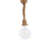 GLOBOSTAR® ROPE 01018 Boho Κρεμαστό Φωτιστικό Οροφής με Ντουί 1 x E27 AC 220-240V IP20 - Μπεζ - Μ3.5 x Π3.5 x Υ200cm - ledmania.gr