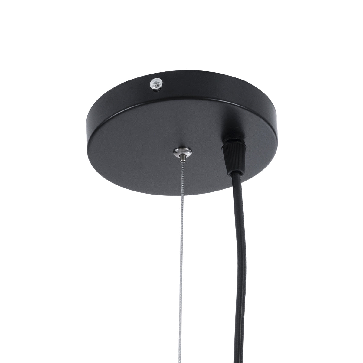 GLOBOSTAR® GRID 01022 Vintage Κρεμαστό Φωτιστικό Οροφής με Ντουί 1 x E27 AC 220-240V IP20 - Μαύρο - Μ40 x Π40 x Υ33cm - ledmania.gr