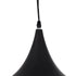 GloboStar® SHANGHAI BLACK 01025-A Μοντέρνο Κρεμαστό Φωτιστικό Οροφής Μονόφωτο 1 x E27 Μαύρο Μεταλλικό Καμπάνα Φ25 x Υ30cm - ledmania.gr