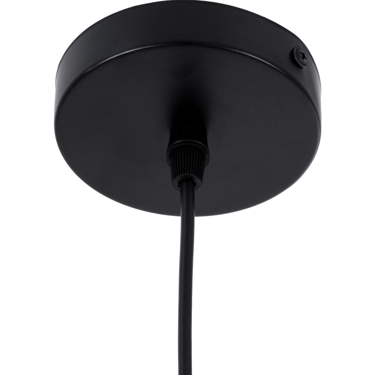 GloboStar® SHANGHAI BLACK 01025-A Μοντέρνο Κρεμαστό Φωτιστικό Οροφής Μονόφωτο 1 x E27 Μαύρο Μεταλλικό Καμπάνα Φ25 x Υ30cm - ledmania.gr