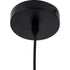 GloboStar® SHANGHAI BLACK 01025-A Μοντέρνο Κρεμαστό Φωτιστικό Οροφής Μονόφωτο 1 x E27 Μαύρο Μεταλλικό Καμπάνα Φ25 x Υ30cm - ledmania.gr